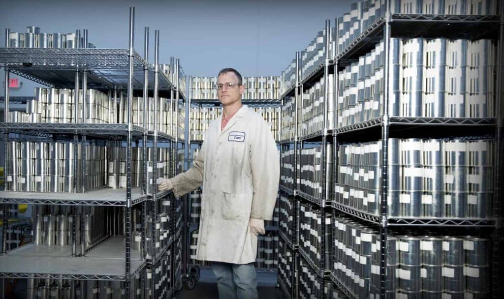 Scientist in the lab at Copps