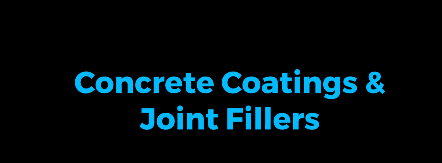Concrete Coatings and Joint Filler